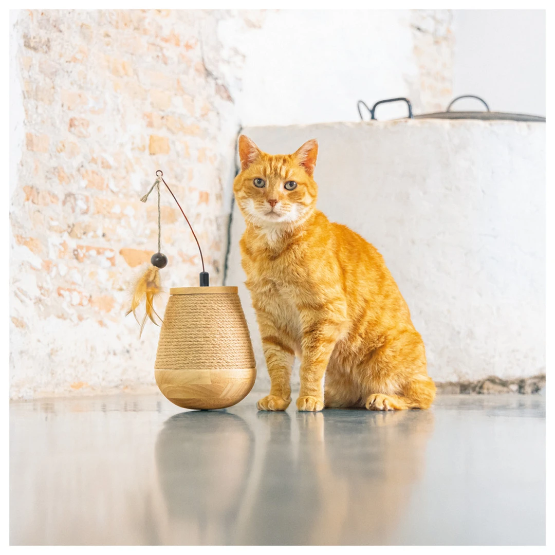 Designed By Lotte Kattenspeelgoed Tuimel Mae 6 Designed By Lotte Kattenspeelgoed Tuimel Mae - Afbeelding 4