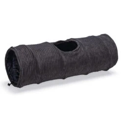 Designed By Lotte Kattentunnel Ribbed Antraciet