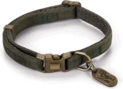 Designed By Lotte Kattenhalsband Velura Groen 20-30 Cm