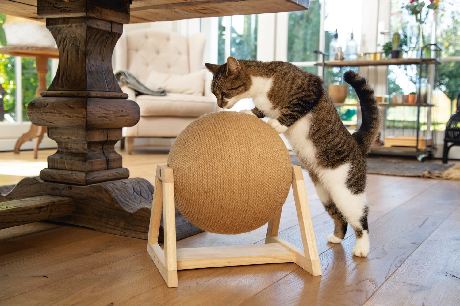 Designed By Lotte Krabbol Op Voet Xem Bruin 34 X 30 X 35,5 Cm 4 Designed By Lotte Krabbol Op Voet Xem Bruin 34 X 30 X 35,5 Cm - Afbeelding 2