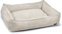 Designed By Lotte Hondenmand Ribbed Grijs 95 X 80 X 25 Cm