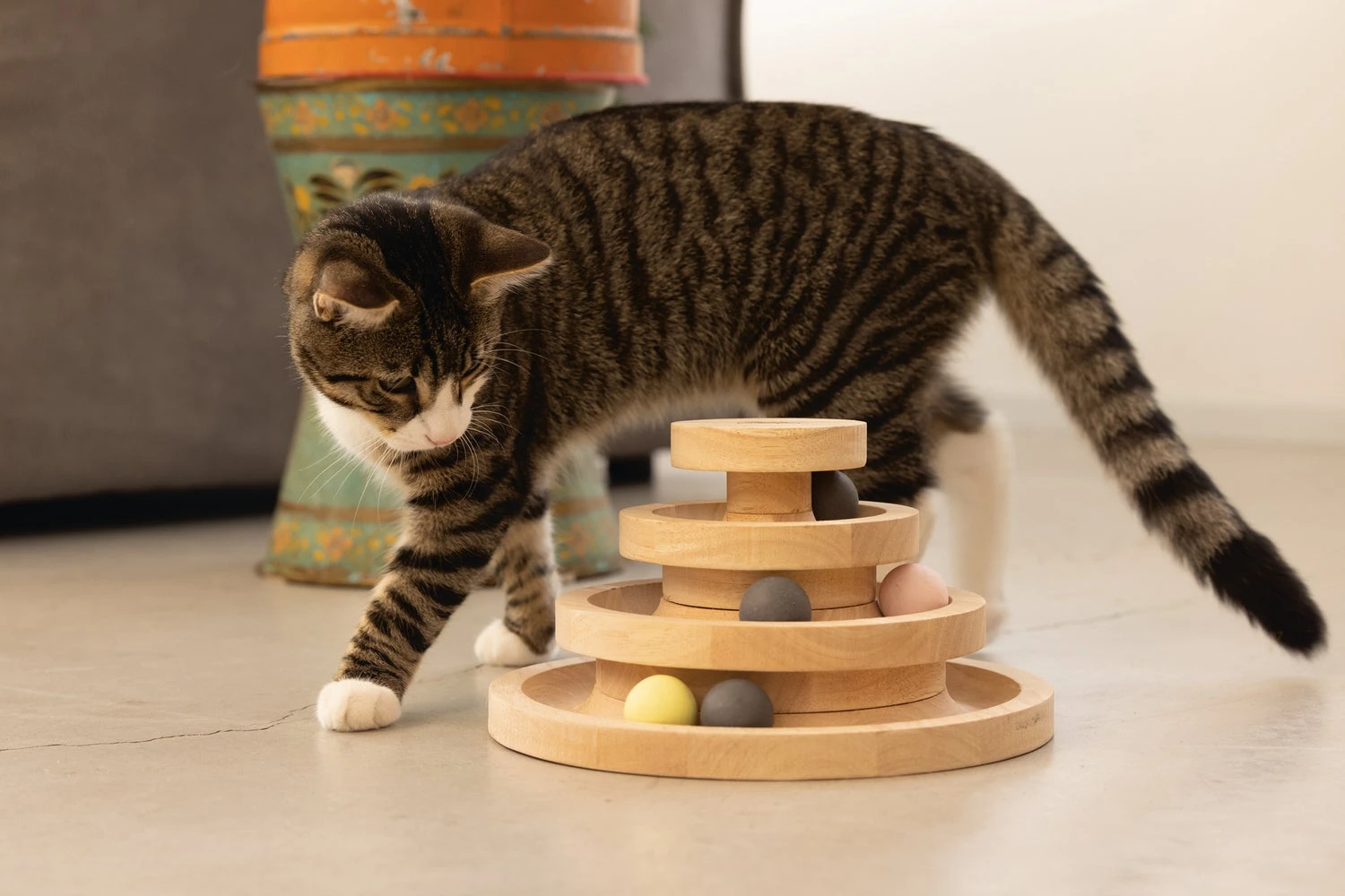 Designed By Lotte Kattenspeelgoed Speeltoren Mia D 26 H 14,5 Cm 5 Designed By Lotte Kattenspeelgoed Speeltoren Mia D 26 H 14,5 Cm - Afbeelding 3