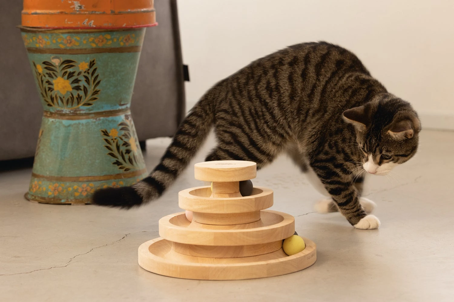 Designed By Lotte Kattenspeelgoed Speeltoren Mia D 26 H 14,5 Cm 6 Designed By Lotte Kattenspeelgoed Speeltoren Mia D 26 H 14,5 Cm - Afbeelding 4