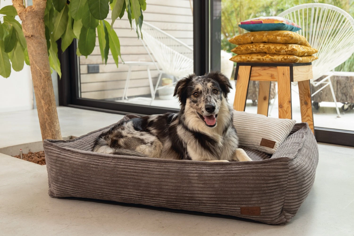 Designed By Lotte Hondenmand Ribbed Bruin 65 X 60 X 20 Cm 8 Designed By Lotte Hondenmand Ribbed Bruin 65 X 60 X 20 Cm - Afbeelding 6