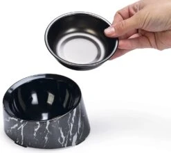 Designed By Lotte Kattenvoerbak Vita Zwart 14 X 13,5 X 7,6 Cm 160 Ml -Designed By Lotte 8712695201823 3