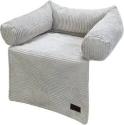 Designed By Lotte Hondenkussen Ribbed Grijs 50 X 50 X 30 Cm