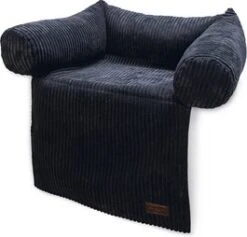 Designed By Lotte Hondenkussen Ribbed Antraciet 50 X 50 X 30 Cm