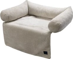 Designed By Lotte Hondenkussen Ribbed Grijs 70 X 50 X 13,5 Cm