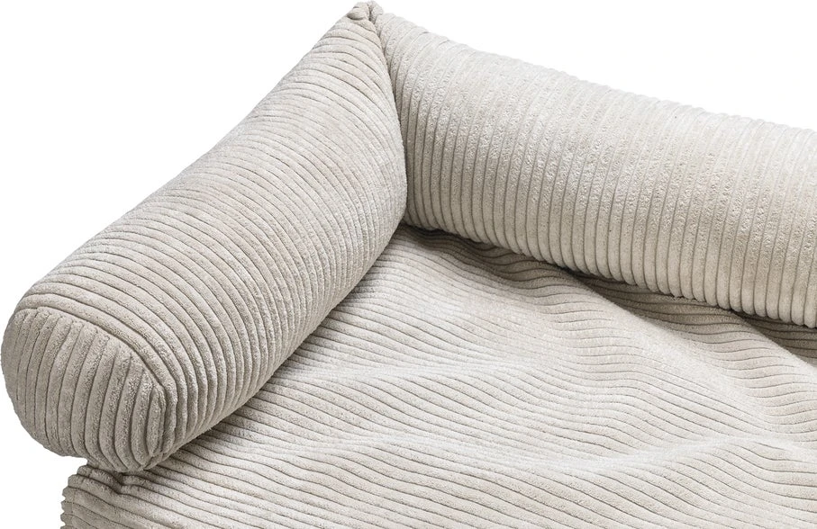 Designed By Lotte Hondenkussen Ribbed Grijs 70 X 50 X 13,5 Cm 4 Designed By Lotte Hondenkussen Ribbed Grijs 70 X 50 X 13,5 Cm - Afbeelding 2