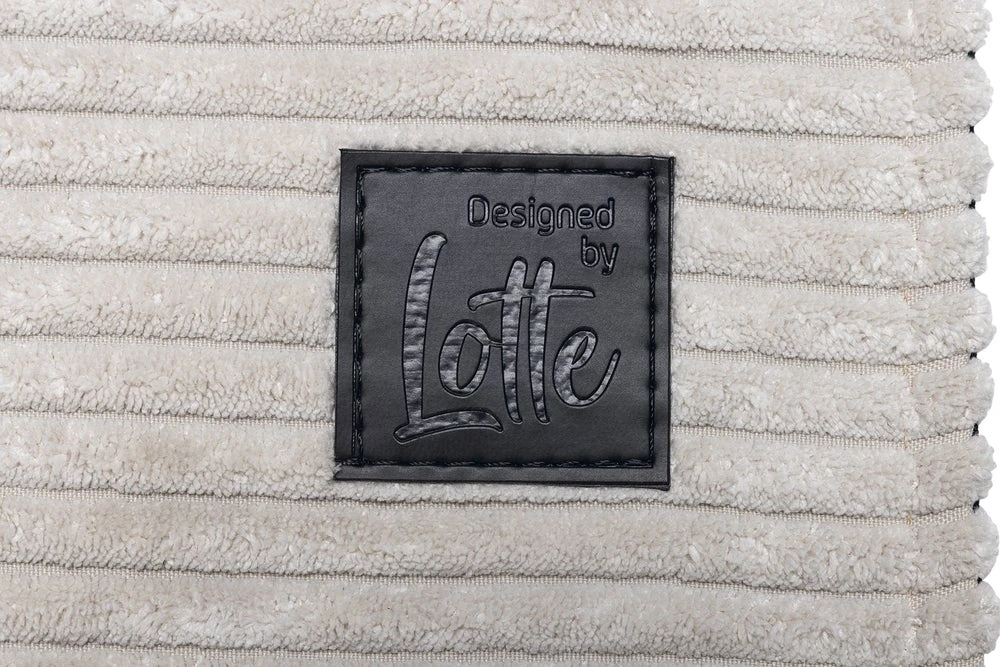 Designed By Lotte Hondenkussen Ribbed Grijs 70 X 50 X 13,5 Cm 6 Designed By Lotte Hondenkussen Ribbed Grijs 70 X 50 X 13,5 Cm - Afbeelding 4