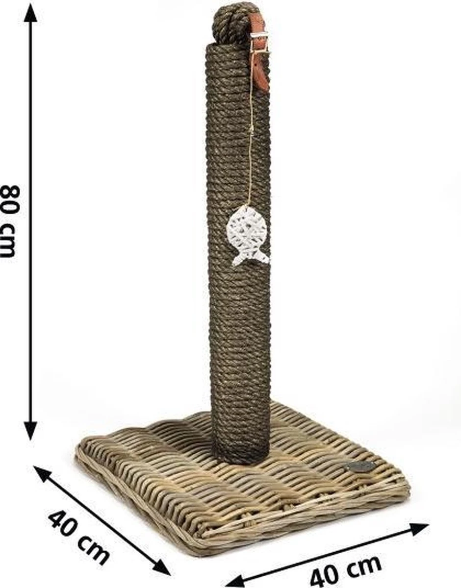 Designed By Lotte - Krabpaal - Kubu - 40x40x80 Cm 6 Designed By Lotte - Krabpaal - Kubu - 40x40x80 Cm - Afbeelding 4